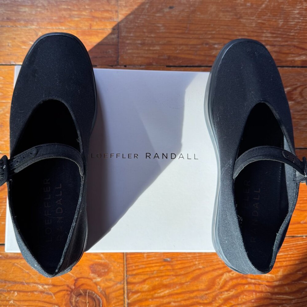 Loeffler Randall Cooper Mary Jane black sneakers